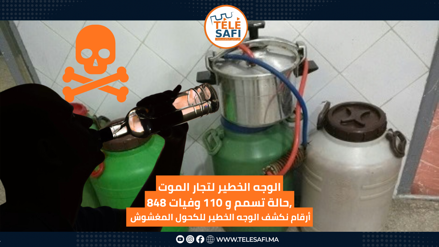 الوجه الخطير لتجار الموت 848 حالة تسمم و 110 وفيات, أرقام نكشف الوجه الخطير للكحول المغشوش